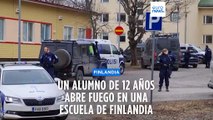 Un alumno de 12 años abre fuego en una escuela de Finlandia dejando a tres alumnos heridos