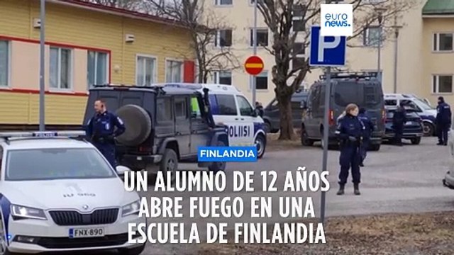 Un alumno de 12 años abre fuego en una escuela de Finlandia dejando a tres alumnos heridos