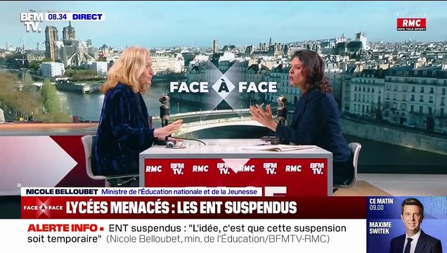 Les menaces d'attentats contre des collèges et des lycées, via la messagerie des espaces numériques de travail, ont concerné à peu près 400 établissements visés sur une vingtaine d'académies - VIDEO