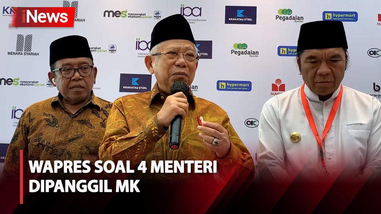 Wapres Ma'ruf Tanggapi 4 Menteri Dipanggil ke Sidang MK: Kewajiban Konstitusional