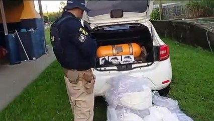 Motorista é preso com 20 kg de cocaína na BR-101