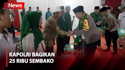 Bantuan Ramadan, Kapolri Salurkan 25 Ribu Sembako ke Persatuan Umat Islam