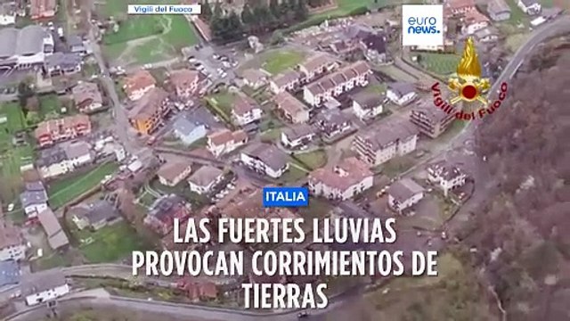 El temporal provoca inundaciones y corrimientos de tierra en Italia