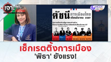 เช็กเรตติ้งการเมือง...'พิธา' ยังแรง! (2 เม.ย. 67) | เจาะลึกทั่วไทย