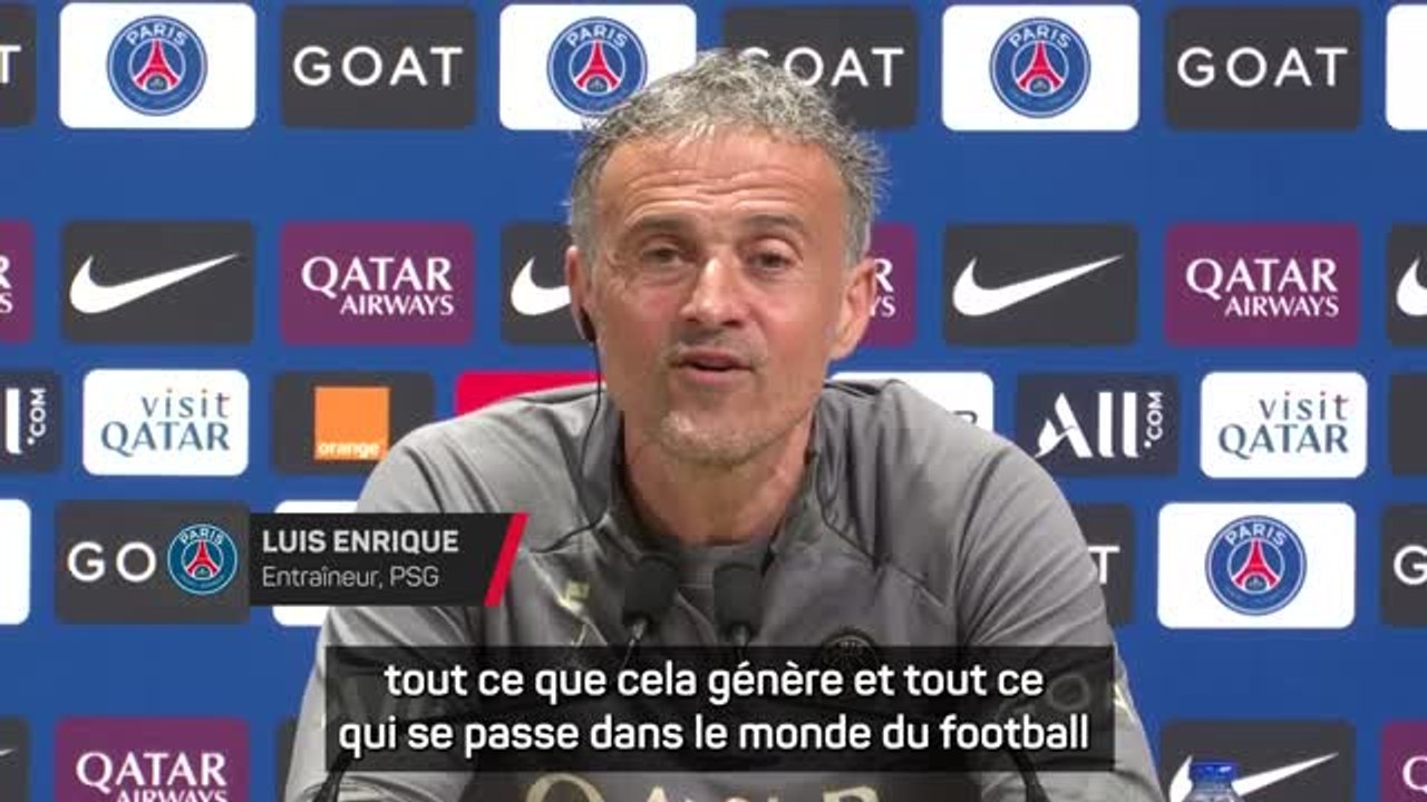 PSG - Luis Enrique : “Quelqu'un a inventé une insulte et, à partir de là, il y a des spéculations de toutes sortes”