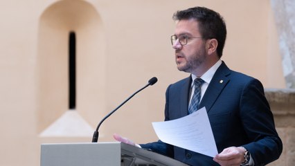Aragonès lanza su plan de referéndum: "¿Quiere que Cataluña sea un Estado independiente?"