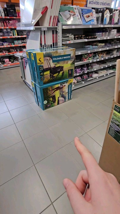 je teste un chariot pliable capacité 80kg #essai #teste #magasinaction