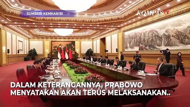 Momen Pertemuan Menhan Prabowo dan Xi Jinping di China