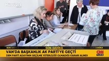 Van'da belediye başkanlığı AK Parti'ye geçti