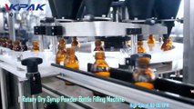 Machine automatique de remplissage rotatif de bouteilles de poudre