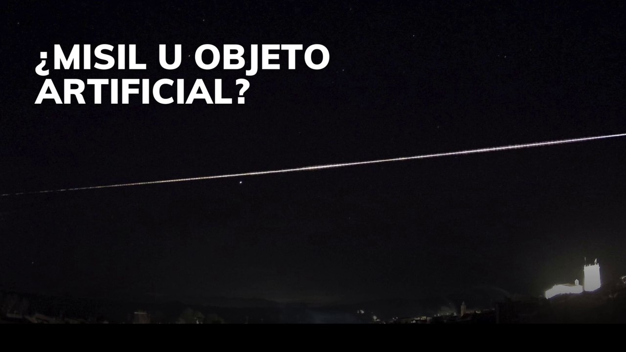 ¿Misil u objeto artificial?