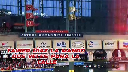 ¡Yainer Díaz la mandó dos veces para la calle!