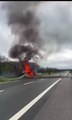 Incidente in Ferrari in autostrada