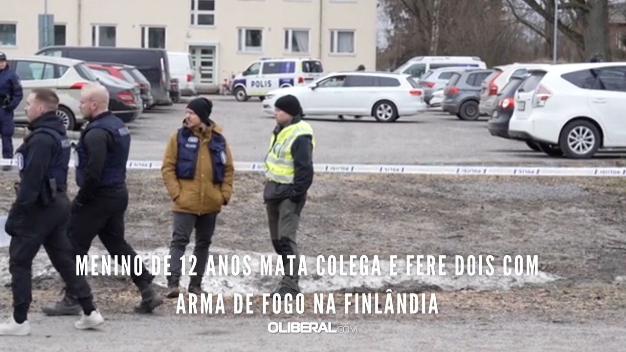 Menino de 12 anos mata colega e fere dois com arma de fogo na Finlândia
