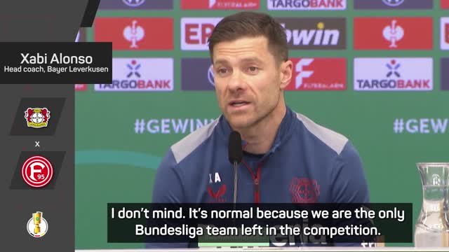 Alonso embracing Leverkusen's DFB-Pokal favourites tag