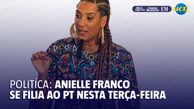 A ministra Anielle Franco filia-se hoje ao PT