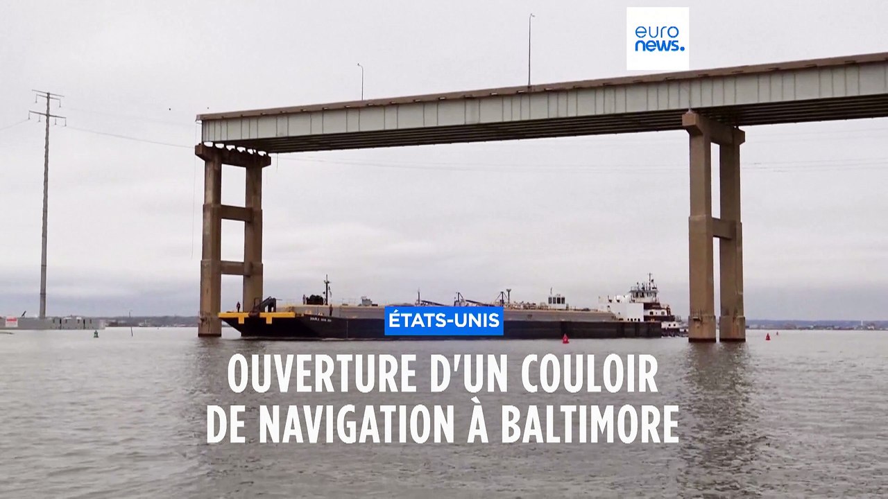 Pont effondré à Baltimore aux États-Unis : un couloir de navigation a été ouvert