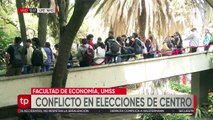 Elecciones en un centro interno de la UMSS termina con universitarios arrestados