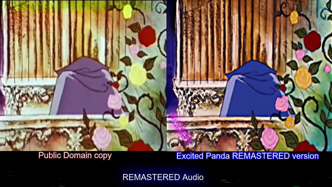 Comparison - Public Domain VS Excited Panda REMASTERED version