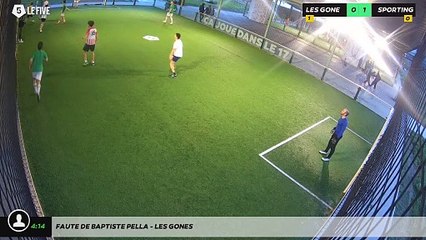 Faute de Baptiste Pella - LES GONES