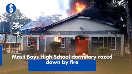 Masii Boys High School dormitory razed down by fire
