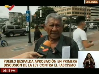 Caracas | Ciudadanos apoyan aprobación de la ley contra el fascismo
