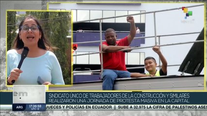 Sindicato de trabajadores en Panamá realizan protestas contra el Banco Estatal