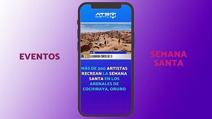 MÁS DE 300 ARTISTAS RECREAN LA SEMANA SANTA EN LOS ARENALES DE COCHIRAYA (ORURO)