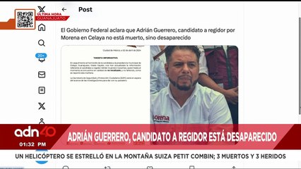 ¡Última Hora! Adrián Guerrero, candidato a regidor por Morena en Celaya está desaparecido