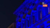Giornata internazionale dell'Autismo, la facciata di Palazzo Madama illuminata di blu