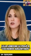 Lilia Lemoine hizo un papelón al intentar justificar el levantamiento de Cocineros Argentinos