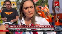 Amenazan a candidata de MC en Tetecala; el crimen organizado le dijo que no era bien recibida