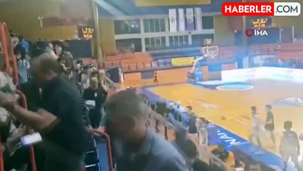 İsrail'de füze saldırısıyla nedeniyle basketbol maçı yarıda kesildi