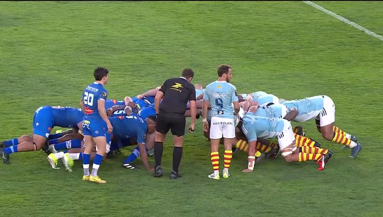 TOP 14 - Essai de Jack McINTYRE (USAP) - USA Perpignan - Castres Olympique