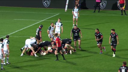 TOP 14 - Essai de Eliott ROUDIL (SP) - Stade Toulousain - Section Paloise