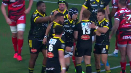TOP 14 - Essai de Tolu LATU (SR) - Stade Rochelais - Oyonnax Rugby
