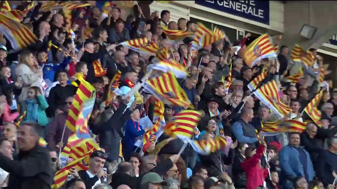 TOP 14 - Essai de Tom ECOCHARD (USAP) - USA Perpignan - Castres Olympique