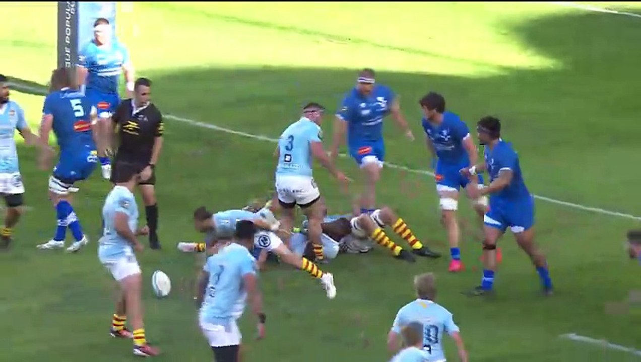 TOP 14 - Essai de Tavite VEREDAMU (USAP) - USA Perpignan - Castres Olympique