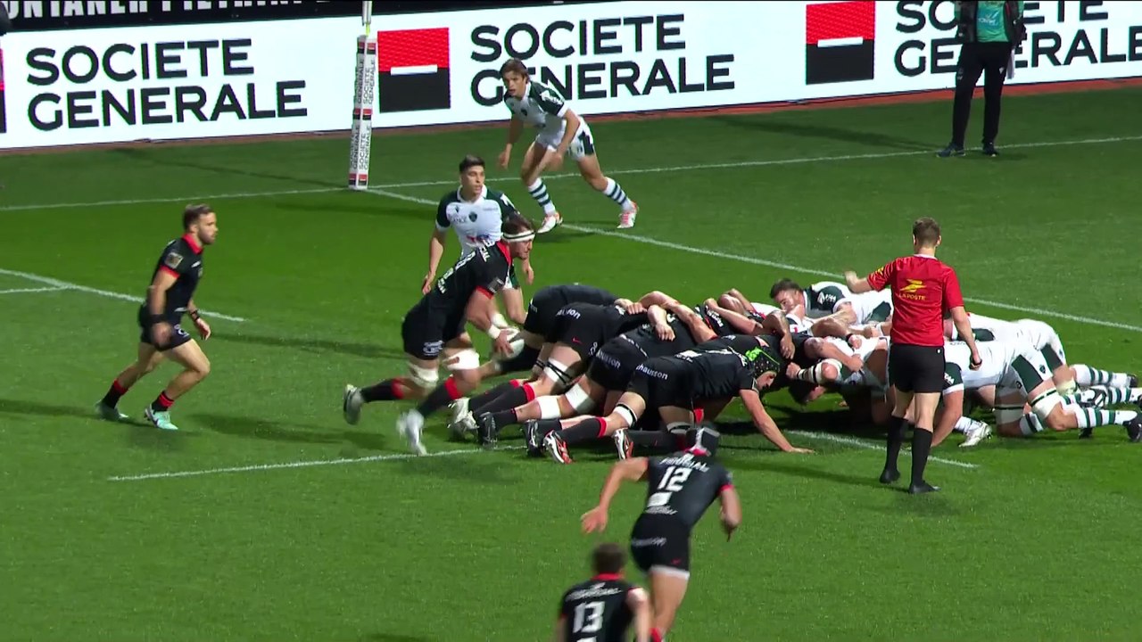 TOP 14 - Essai de Jack WILLIS (ST) - Stade Toulousain - Section Paloise