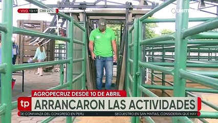 Agropecruz 2024 prepara el terreno y empieza a ingresar animales en el predio ferial