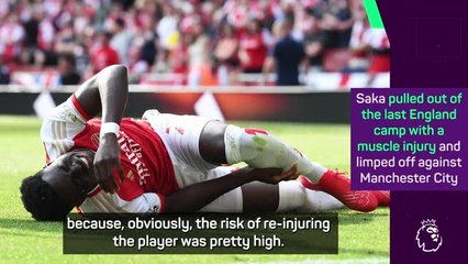 Arteta opens up about extent of Saka's injury