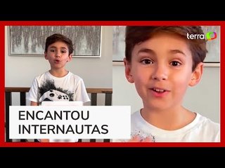 Menino viraliza ao ensinar expressões cearenses em inglês