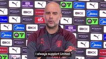 Guardiola 'always supports' Manchester United