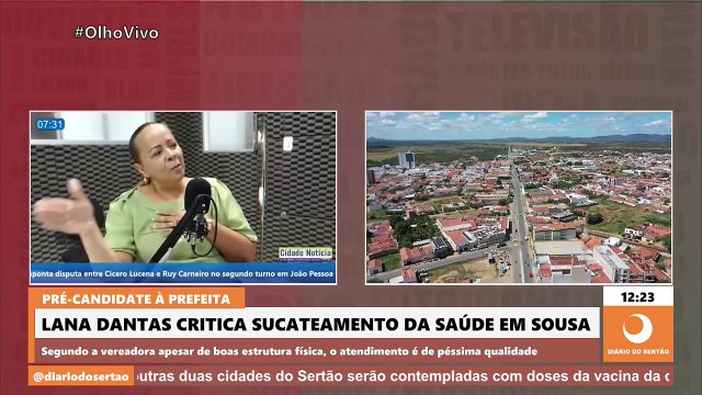 Pré-candidata a prefeita, Lana Dantas critica saúde em Sousa e diz que gestão Tyrone é “só perfumaria”