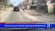 Vecinos del Callao denuncian mal estado de la avenida Perú por falta de mantenimiento