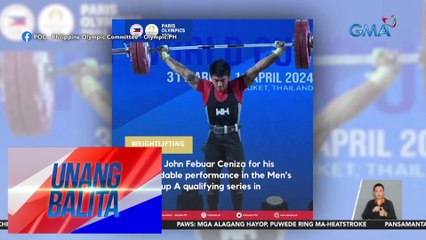 Pinoy Weightlifter na si John Febuar Ceniza, pasok na sa 2024 Paris Olympics | UB