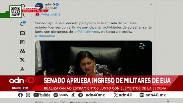 ¡Última Hora! Senado aprueba ingreso de Militares de EE.UU. a México