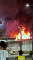 Ônibus da Integra pega fogo dentro da garagem em Praia Grande
