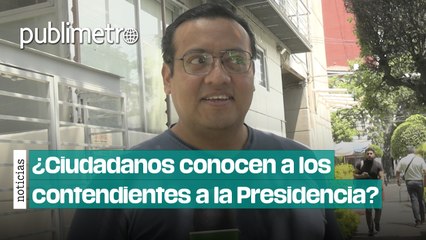 ¿Los ciudadanos conocen a los candidatos a la Presidencia de la República?