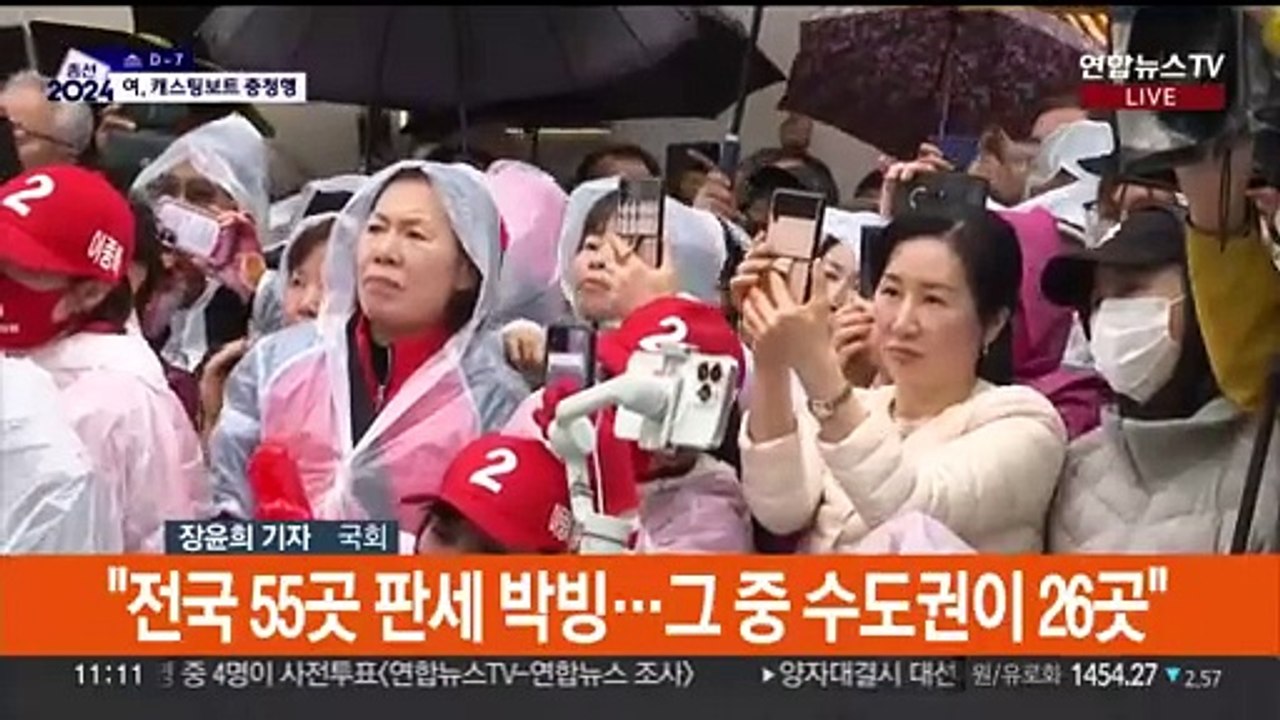 총선 일주일 앞으로…여야 막판 득표전